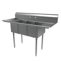 STAINLESS STEEL 3 COMPARTMENT CONVENIENCE STORE