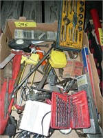 Box of Tools, Drill Bits, Tap and Die