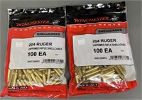 200ct Winchester .204 Ruger Brass
