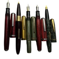 Lot of Vintage Fountain Pens- Welsh, Esterbrook, U