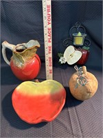 Lot of Apple Themed Decorations