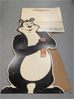 Pair of Hamm's Beer Cardboard Displays - 75"