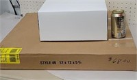 Box of 50 12"x12"x5½" gift boxes from clean