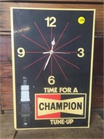 Champion spark plug clock