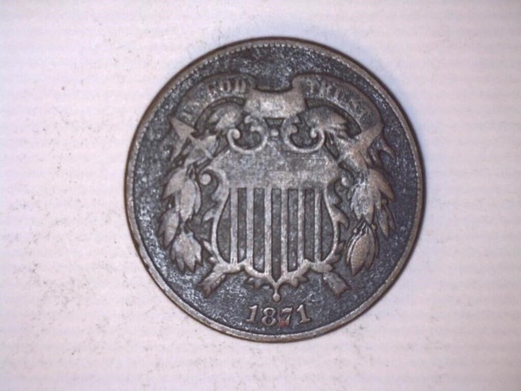 U.S. 2 Cents 1871