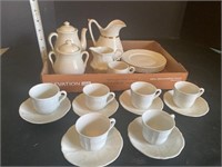 Germany Demitasse Cups & Saucers & Misc White