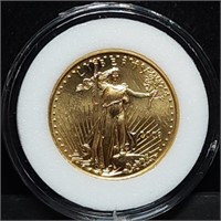 2000 $10 1/4oz Gold Eagle Gem BU in Capsule