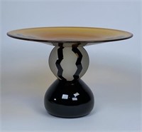 ART GLASS FOOTED STAND