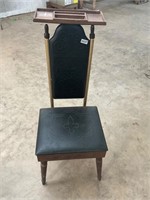 Vintage butler chair with flip top