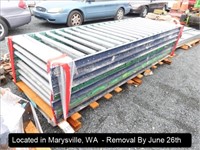 LOT, (7) 10'L X 42"W ROLLER SECTIONS ON THIS