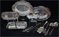 12 pcs. Antique & Vintage Silverplate Servingware
