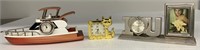 3 Miniature Clocks (see photo)