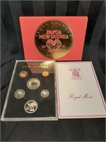 1981 Papa New Guinea Proof Coin Set in Case