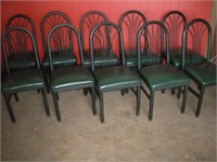 Dining Chairs-Tube Steel-Vinyl 10 Pcs 1 Lot