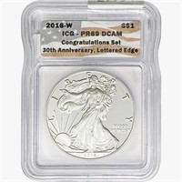 2016-W Silver Eagle ICG PR69 DCAM Ltrd Edge