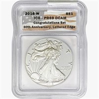 2016-W Silver Eagle ICG PR69 DCAM Ltrd Edge