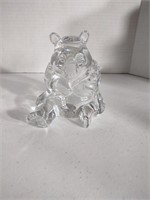 Waterford heavy crystal bear. Approx 4.25" wide,