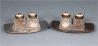 Guilloche Sterling & Crystal S+P Shakers