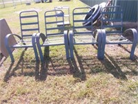 (4) Metal Lawn Chairs