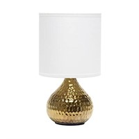 Simple Designs Hammered Gold Drip Mini Table