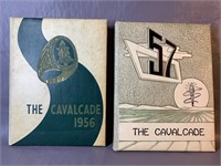 1956 & 57 Cavalcade Greenhill Yearbooks