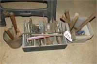 Lot of Large Bits, Files, Hammers, Hand Tools,
