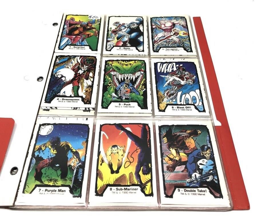 1990 Marvel Jim Lee card set #1-45