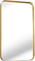 zenmag Gold Bathroom Mirror, 30x20