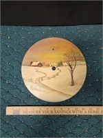 Painted Saw Blade by EP Farmhouse Scene