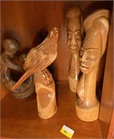 CHAND ARVED WOOD STATUES