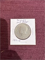 1971D Kennedy half dollar