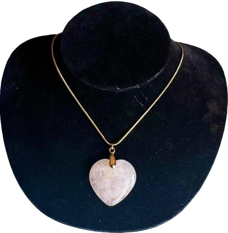 NEW Park Lane Quartz Heart Necklace