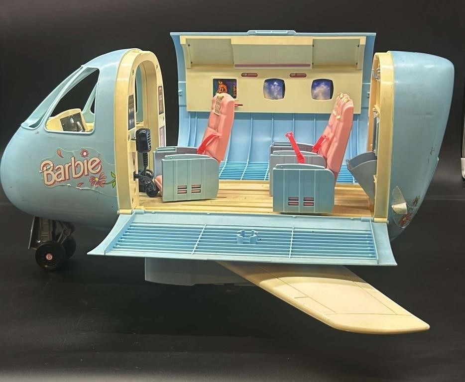 Vtg Mattel Barbie Doll Jumbo Airplane