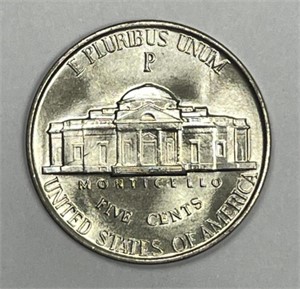 1943-P Jefferson Silver Nickel Uncirculated BU