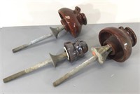 Ceramic Power Insulators w/Mounting Pins