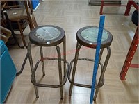 2- metal stools