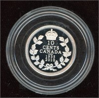2010 Canada Proof Silver 10 Cents