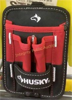Husky 5" 3-Pocket Clip-On Tool Belt Pouch