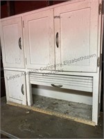 Hoosier style  cabinet top only needs restoration
