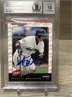 2001 SIGNED GRADED  Ichiro Suzuki RC Beckett 10