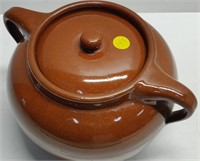 Vintage Sunburst Bean Pot w/ Lid