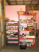 Clean Off of (2) Shelving Units includes Books,