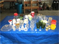 Group of Kitchen Items, Glasses, Mugs, and Others