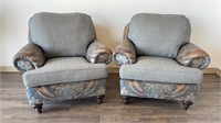 2 Upholstered Club Sitting Chairs