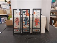 Reverse glass hand painted panels