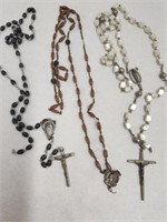 3 Vintage Rosaries need fixing