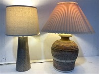 (2) Electric Lamps w/ Shades