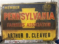 Pennsylvania Farmer's Association Sign, etc.