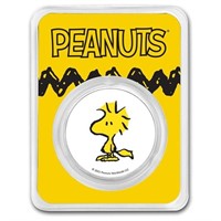 Peanuts Woodstock 1 Oz Colorized Silver Round