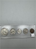 1953 five coin set in Whitman acrylic